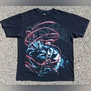 Y2K 2000s Marvel Venom Mad Engine T-Shirt Size (L)